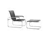 Thonet S 35 L fauteuil leer - 4