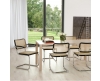 Thonet S 64 V sledestoel met armleuningen met vlechtwerk - 3