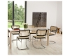 Thonet S 32 V sledestoel met vlechtwerk - 2