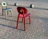 Zanotta 2052 Elipse eetkamerstoel rood - 2