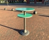 Zanotta bartafel malachite groen / geweerloop grijs - 2