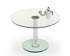 Draenert 1010-E LIFT-IV ronde tafel glas - 3