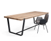 Janua BB11 Clamp tafel wit gerookt rauw effect eikenhout - 1