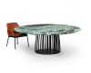 Janua BC07 Basket rond tafel verde alpi (serpentine) / onderstel zwart - 1