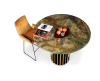 Janua BC07 Basket tafel hoog rainforest green (serpentine) / steel brass glaze - 3