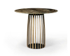 Janua BC07 Basket tafel hoog rainforest green (serpentine) / steel brass glaze - 1