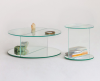 Glas Italia Doble Bijzettafel rond - 4