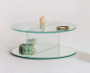 Glas Italia Doble Bijzettafel rond - 2