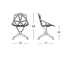 Magis Chair One 4Star stoel met vierpootsonderstel - 4