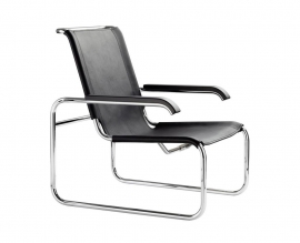 Thonet S 35 L fauteuil leer van Thonet