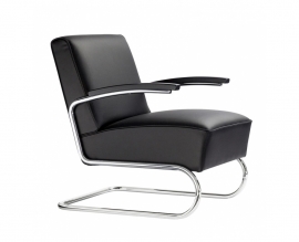 Thonet S 411 fauteuil leer van Thonet