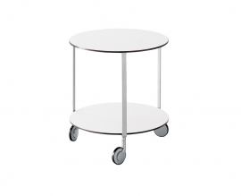 Zanotta Girò 635 - Bijzettafel met wielen van Zanotta