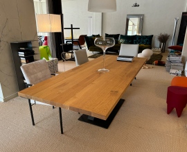 Draenert 1470 Victor tafel eiken / staal van Draenert