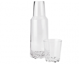 Stelton Glacier karaf met drinkglas van Stelton
