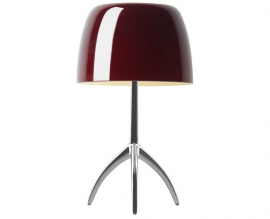 Foscarini Lumiere Piccola tafellamp met dimmer en aluminium onderstel van Foscarini