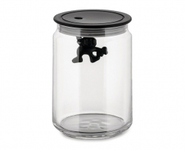 Alessi Gianni a little man holding on tight voorraadpot van Alessi