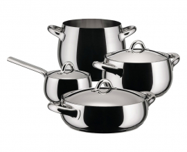 Alessi Mami pans and pans set 7 stuks van Alessi