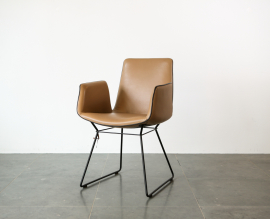Freifrau Amelie armchair high met draadonderstel 1.1 van 