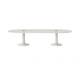 Muuto Midst Conference tafel met 2x oplaadpunt van Muuto