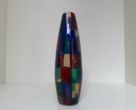 Venini Murano Glass Pezzato Vaas 3 van 