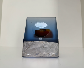 Kosta Boda House Blue glaskunstwerk van 