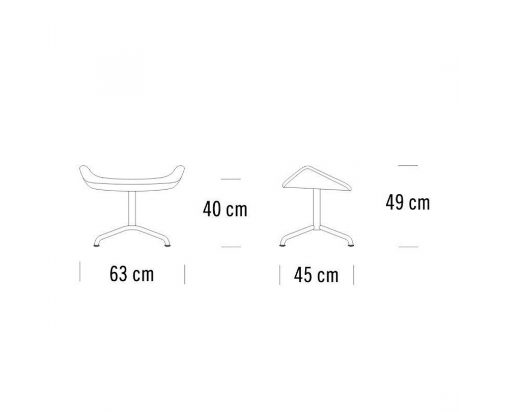 Thonet 808 H voetbank - 3