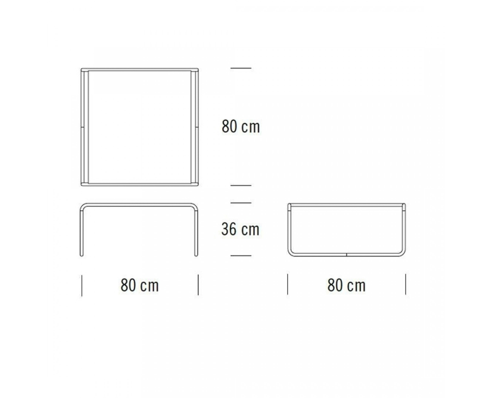 Thonet B 20 salontafel es - 2