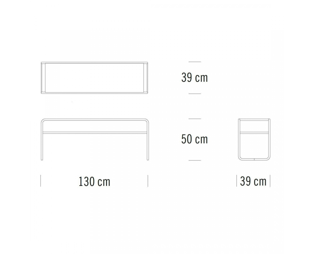 Thonet B 10/1 salontafel - 3
