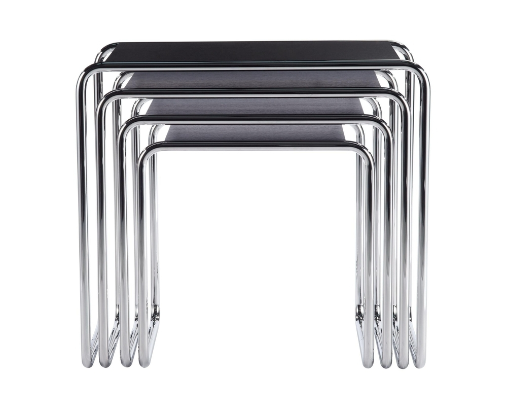 Thonet B 9 bijzettafel set van 4 beuk - 2