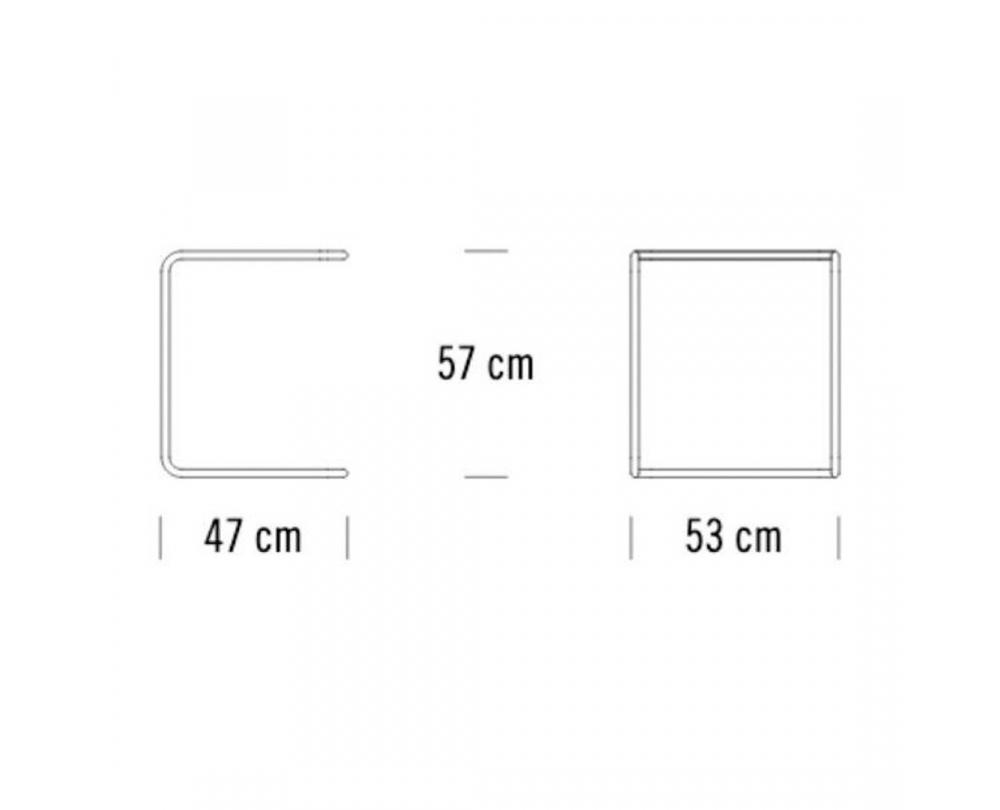 Thonet B 97 bijzettafel beuk - 5
