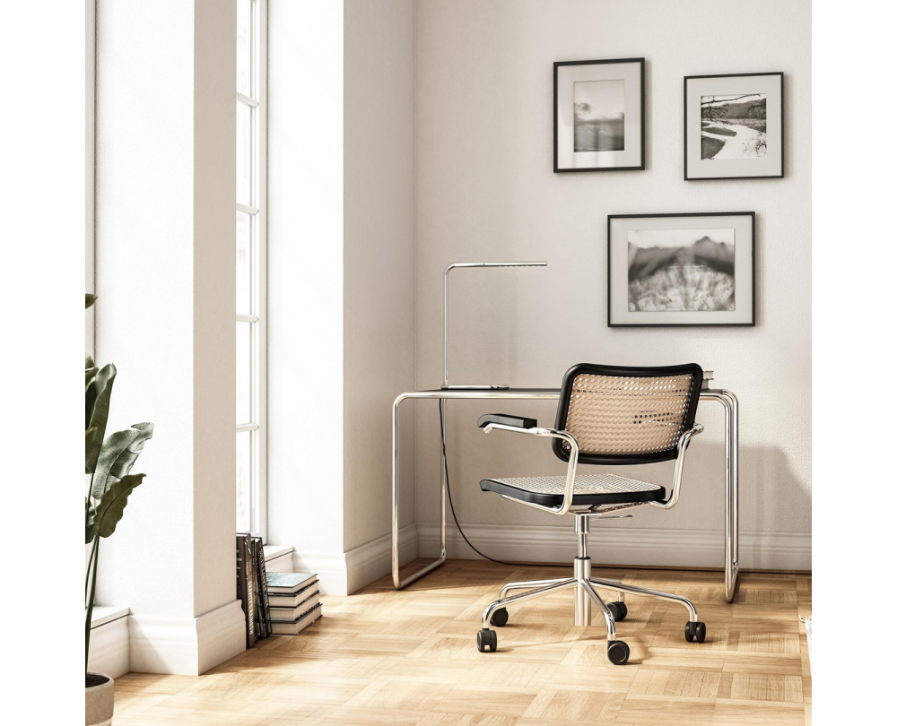 Thonet S 64 VDR draaistoel met vlechtwerk - 2