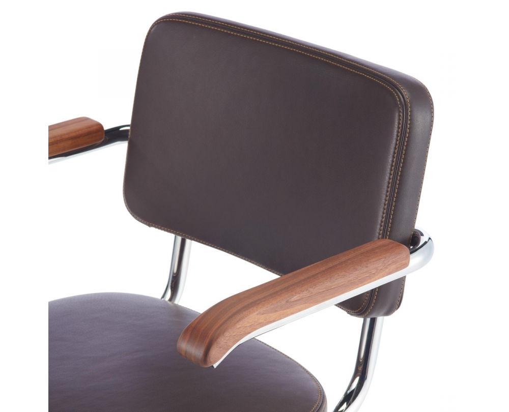 Thonet S 64 PV Pure Materials sledestoel met armleuningen walnoot - 3