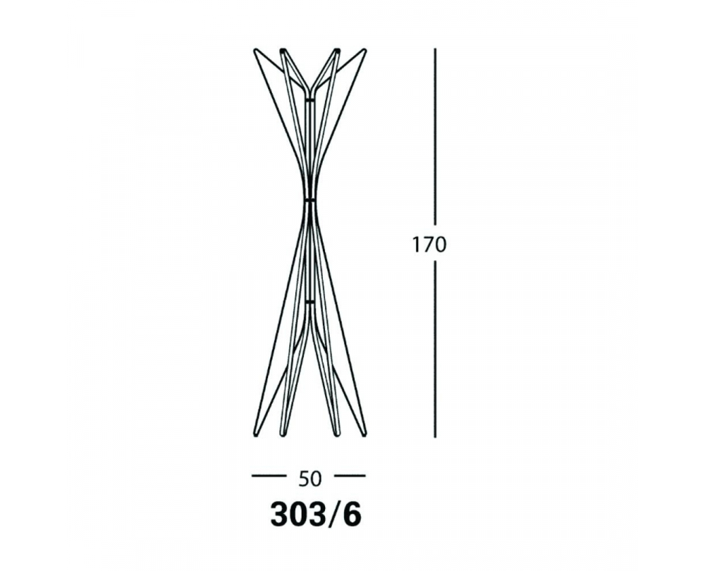 Zanotta Aster 303/6 - Kledingstandaard - 3