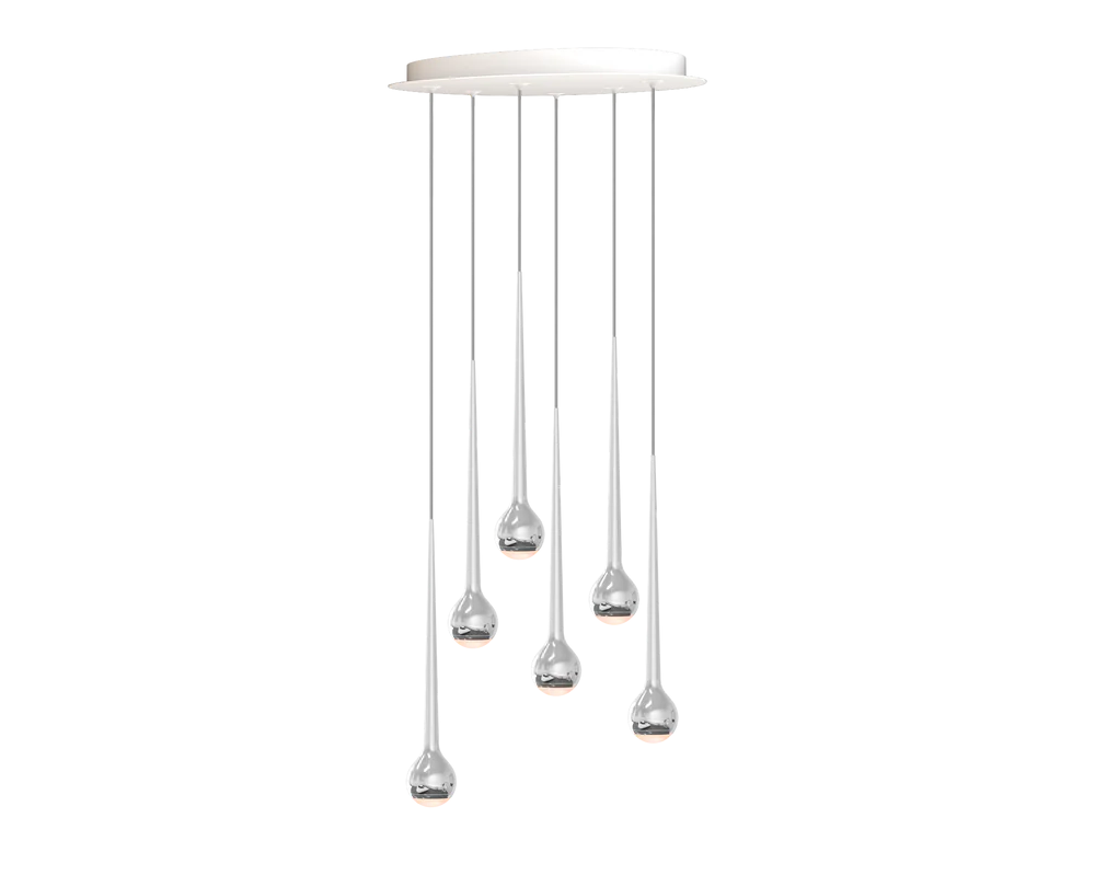 GRAU Falling Sun Chandelier Six hanglamp - 3