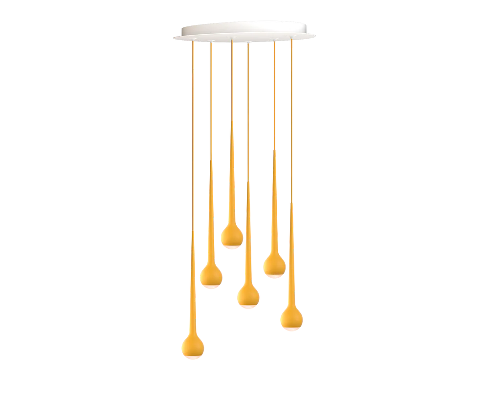 GRAU Falling Sun Chandelier Six hanglamp - 4
