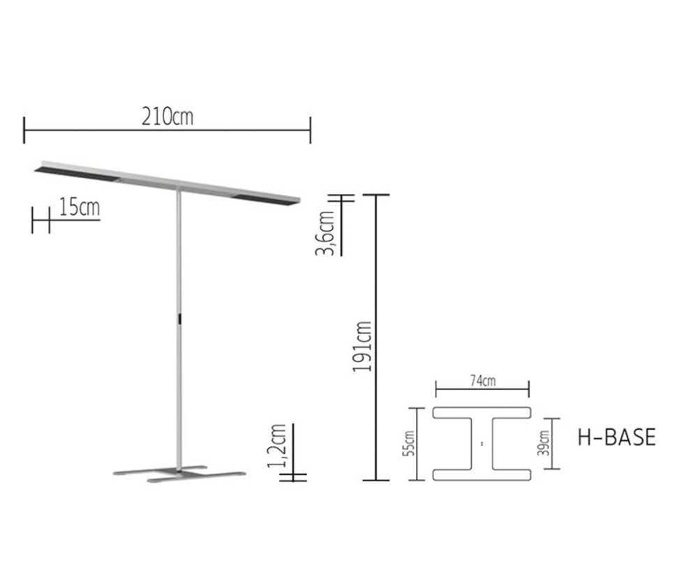 GRAU XT-A Floor Plus T vloerlamp - 7