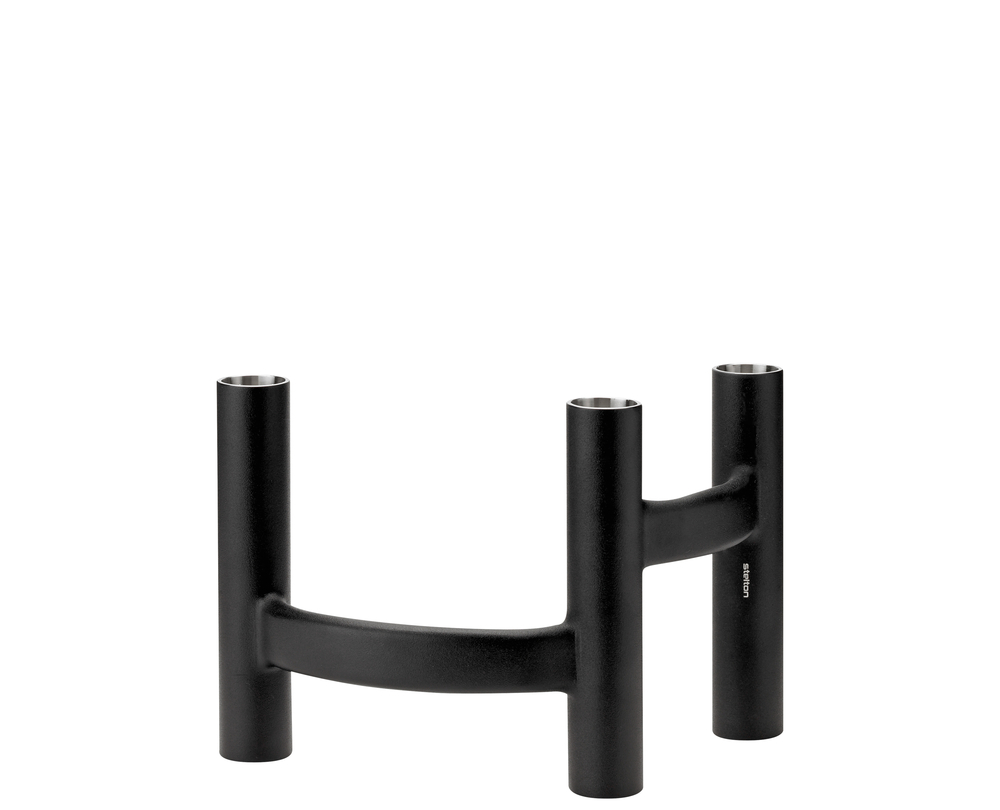 Stelton Ora kandelaar met drie armen zwart - 2