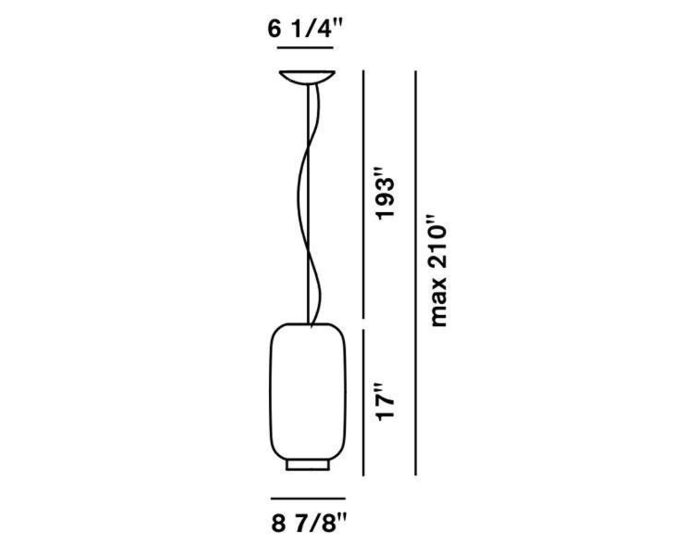 Foscarini Chouchin 2 hanglamp groen - 3