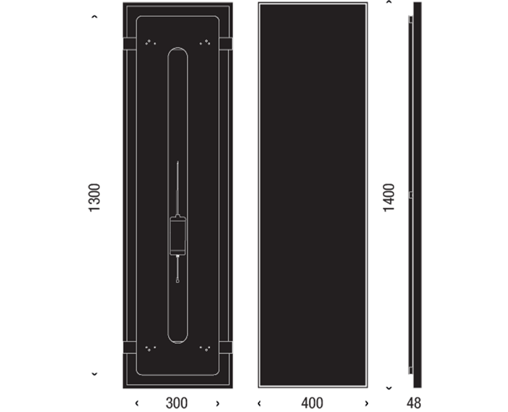 FROST UNU 4137 Spiegel met verlichting 40x140cm - 5