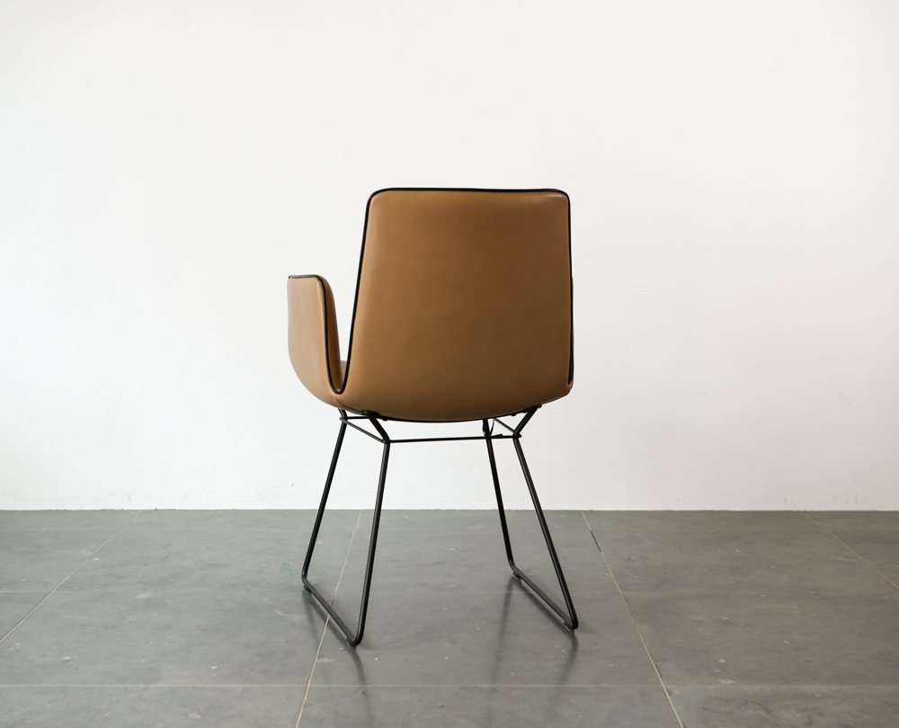 Freifrau Amelie armchair high met draadonderstel 1.1 - 3