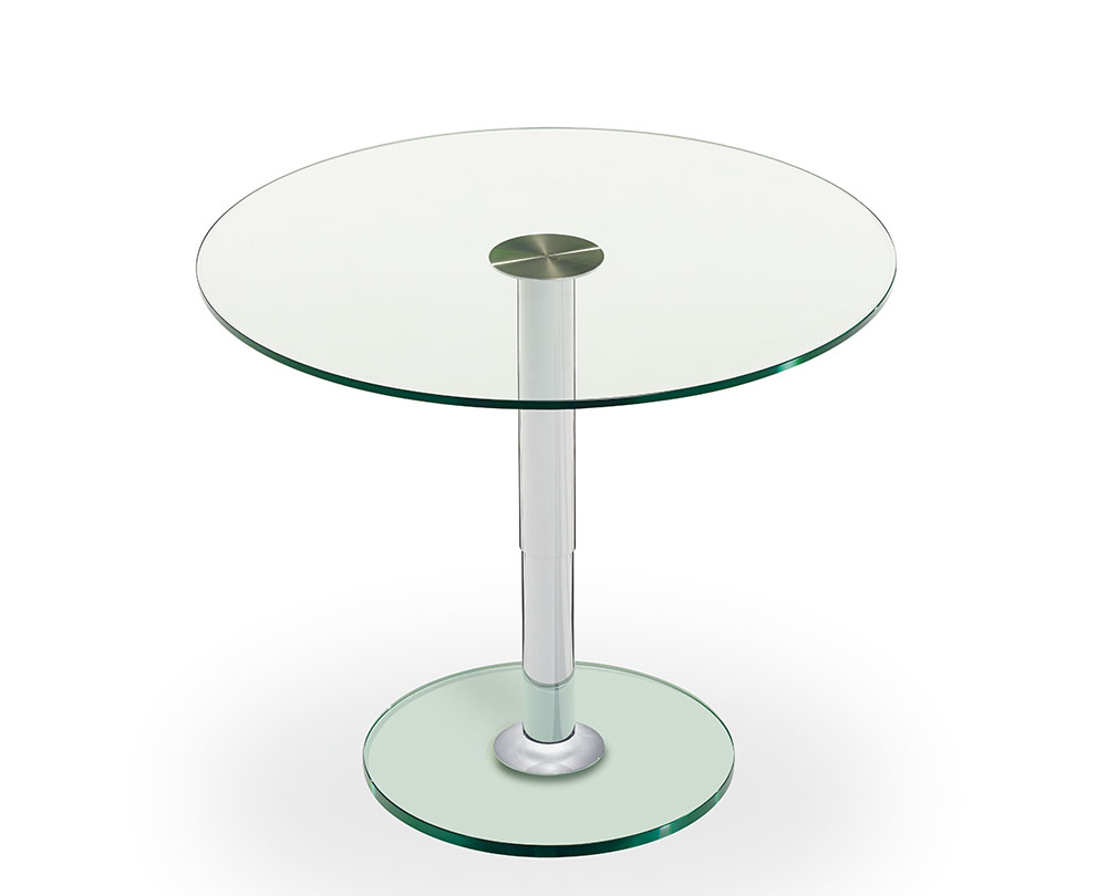 Draenert 1010-E LIFT-IV ronde tafel glas - 2
