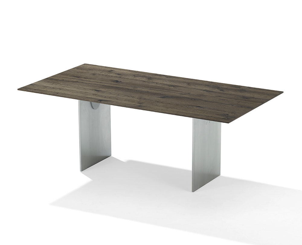 Draenert 1280 Atlas 2 tafel in natuurlijk donkergrijs eiken hout - 1
