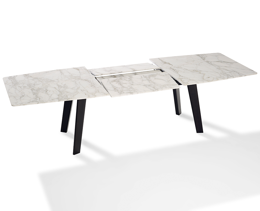 Draenert 1460 Fontana tafel uitschuifbaar in Calacatta gold - 1
