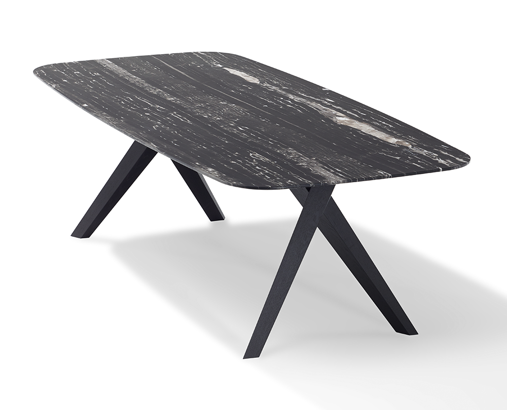 Draenert 1541 Lope tafel in natuursteen Nero Marquina - 1