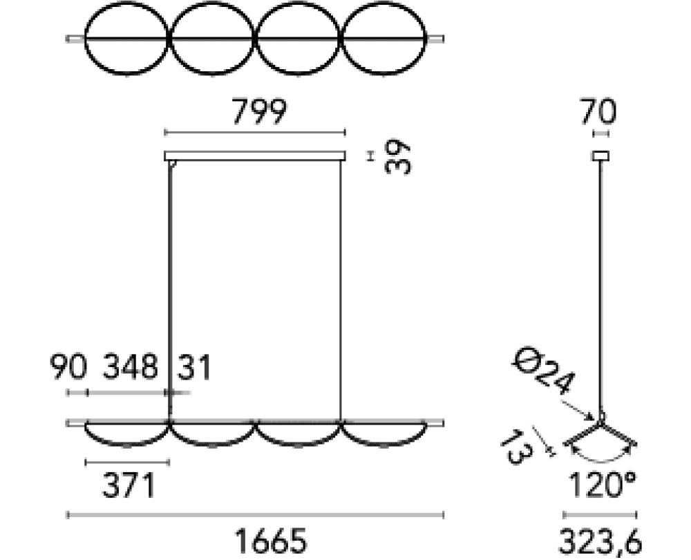 Flos Almendra Linear S4 hanglamp - 7