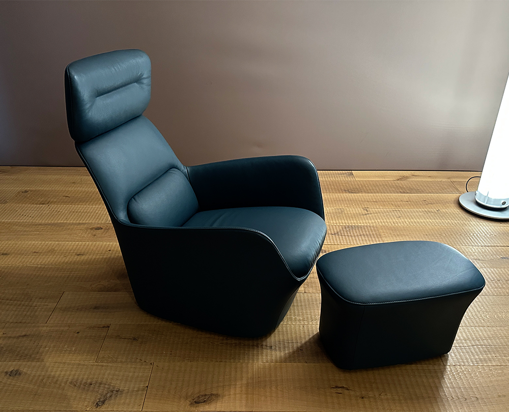de Sede DS-110 fauteuil met hocker - 2