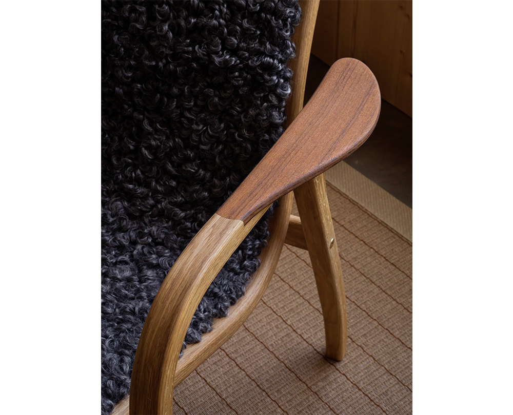 Swedese Lamino Fauteuil zwart gebeitst eikenhout - 6
