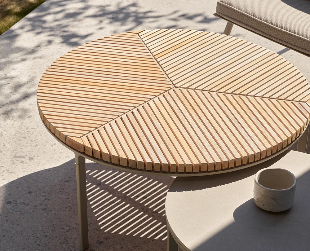 Vipp 716 Open-Air Teak Coffee salontafel Ø90 - 8