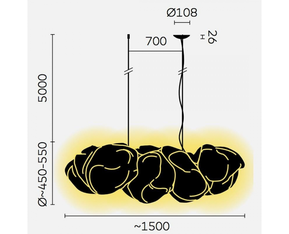 Belux Cloud XL LED hanglamp - 5