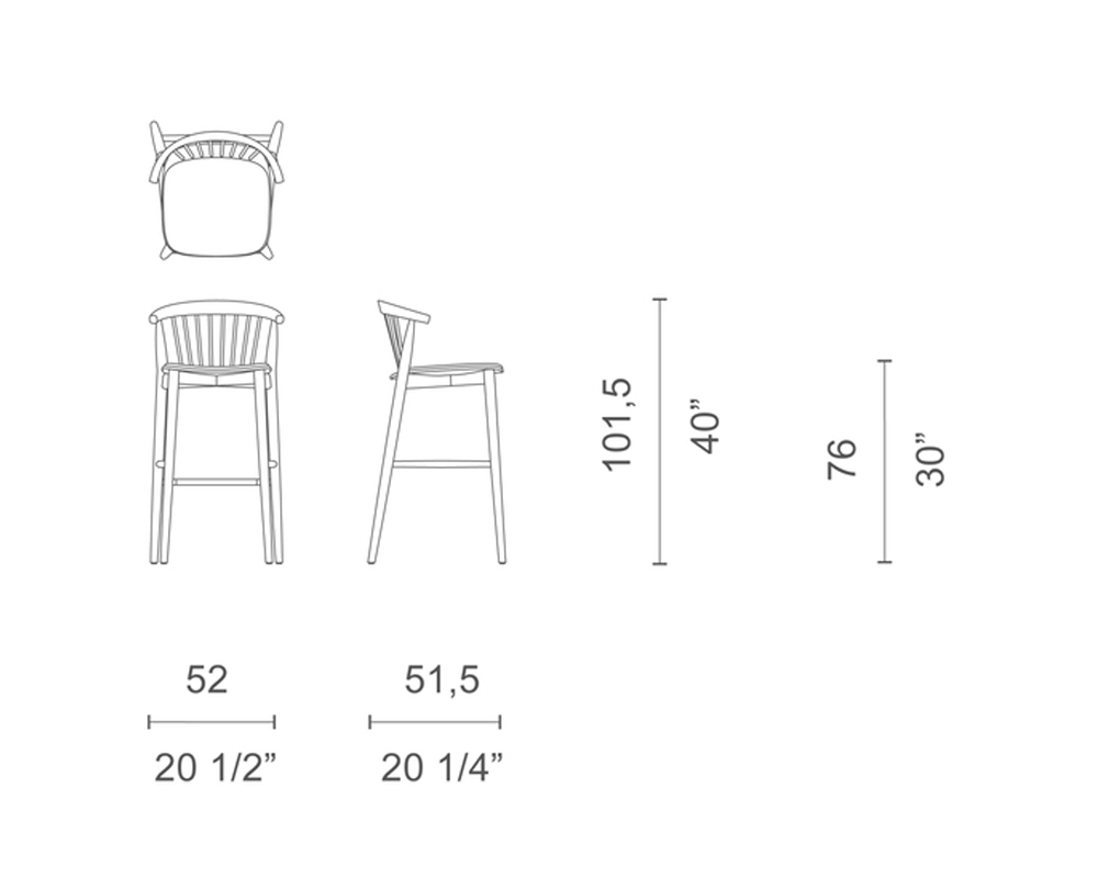 Cappellini Newood Barkruk - NW_12 - 4